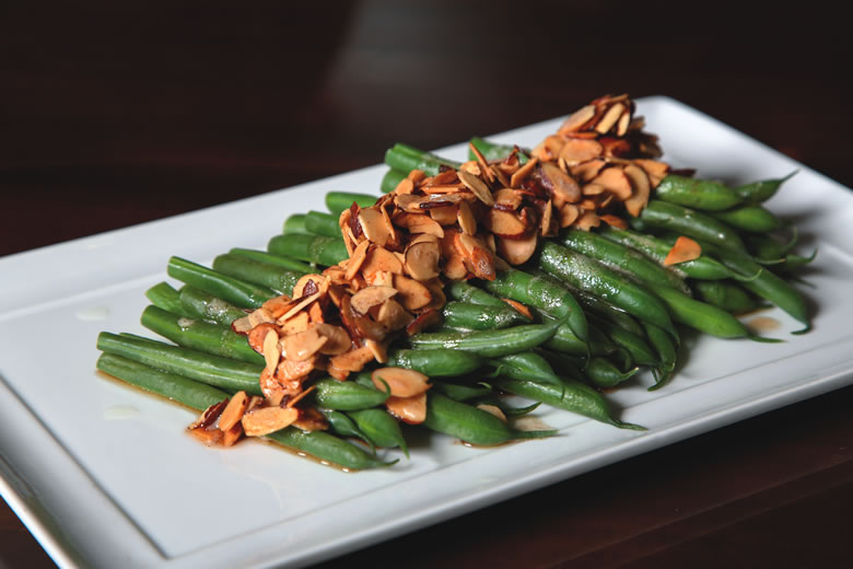 Nirvana Grille's green beans in brown butter