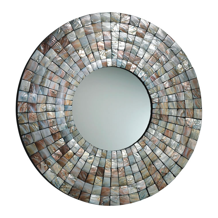 MOSAIC TILE MIRROR, $605, available with advance order at Bliss Home & Design, Corona del Mar (949-566-0304; blisshomeanddesign.com)