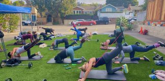 Art of Fitness outdoor Booty class