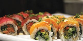 san shi go sushi rolls