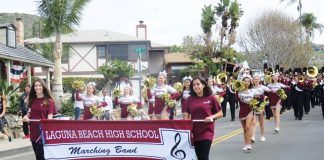 L.B. High School Band banner