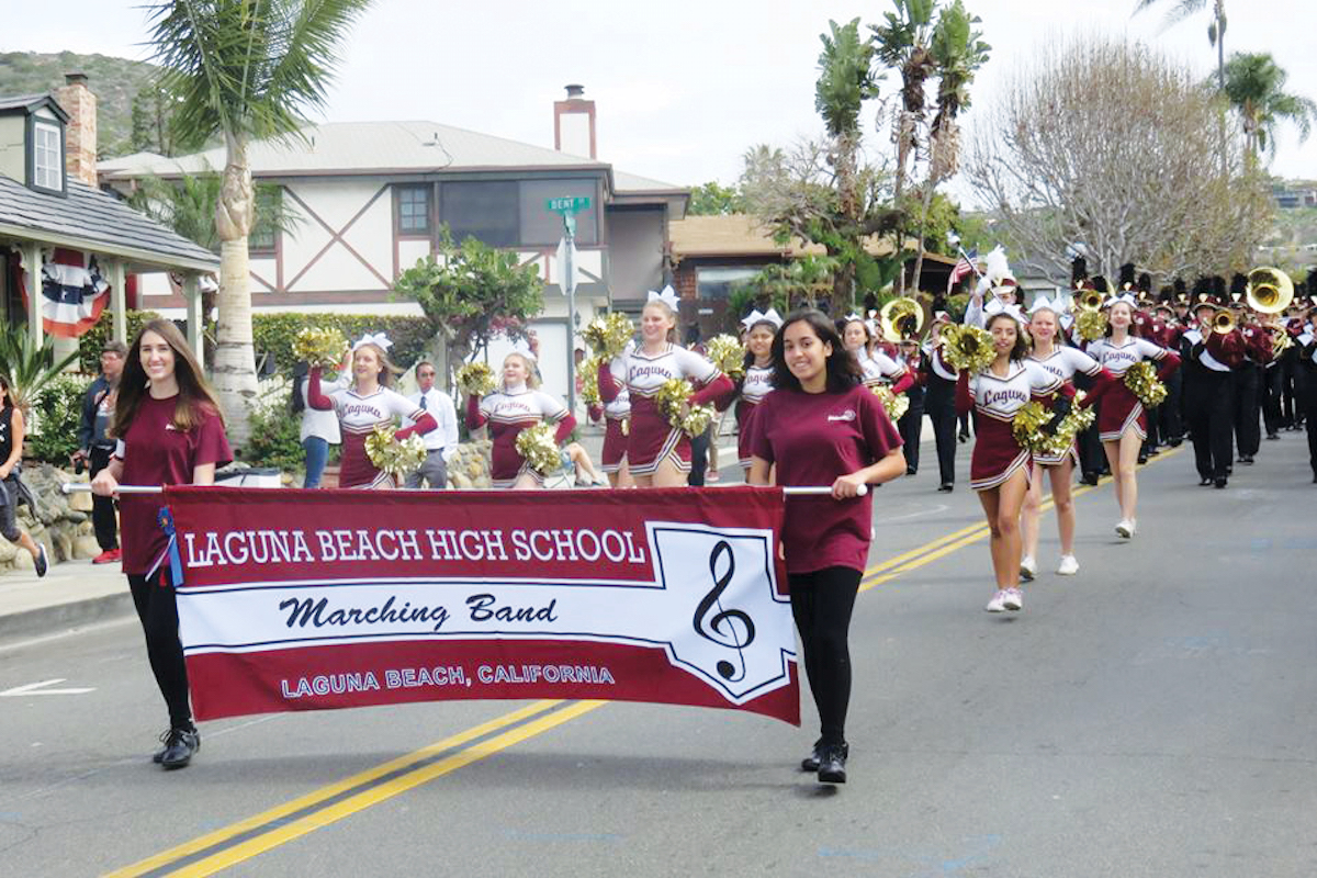 L.B. High School Band banner